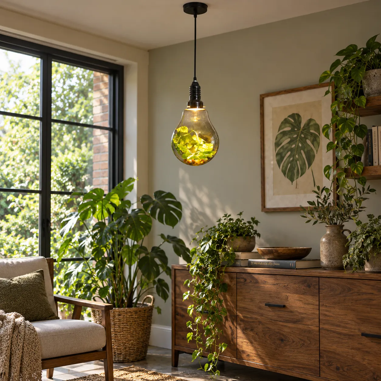 Imogen Globe Pendant; Small; use view