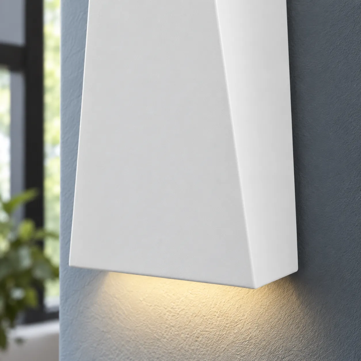 Benedict Wall Lamp — White; detail view; styling props not included