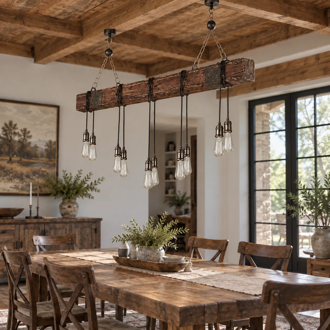 Malcolm Beam Pendant Light; alternate view