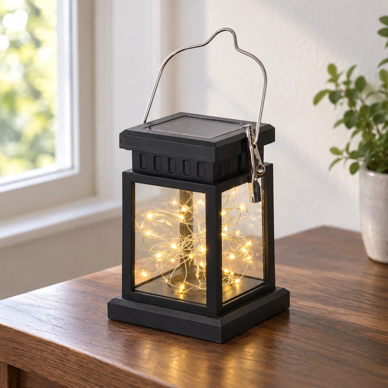 Lana Solar Lantern: lead view; styling props not included
