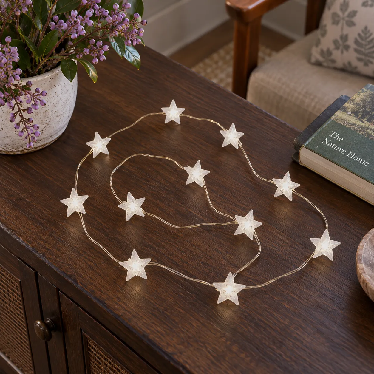 Rosalind Star String Lights; alternate view