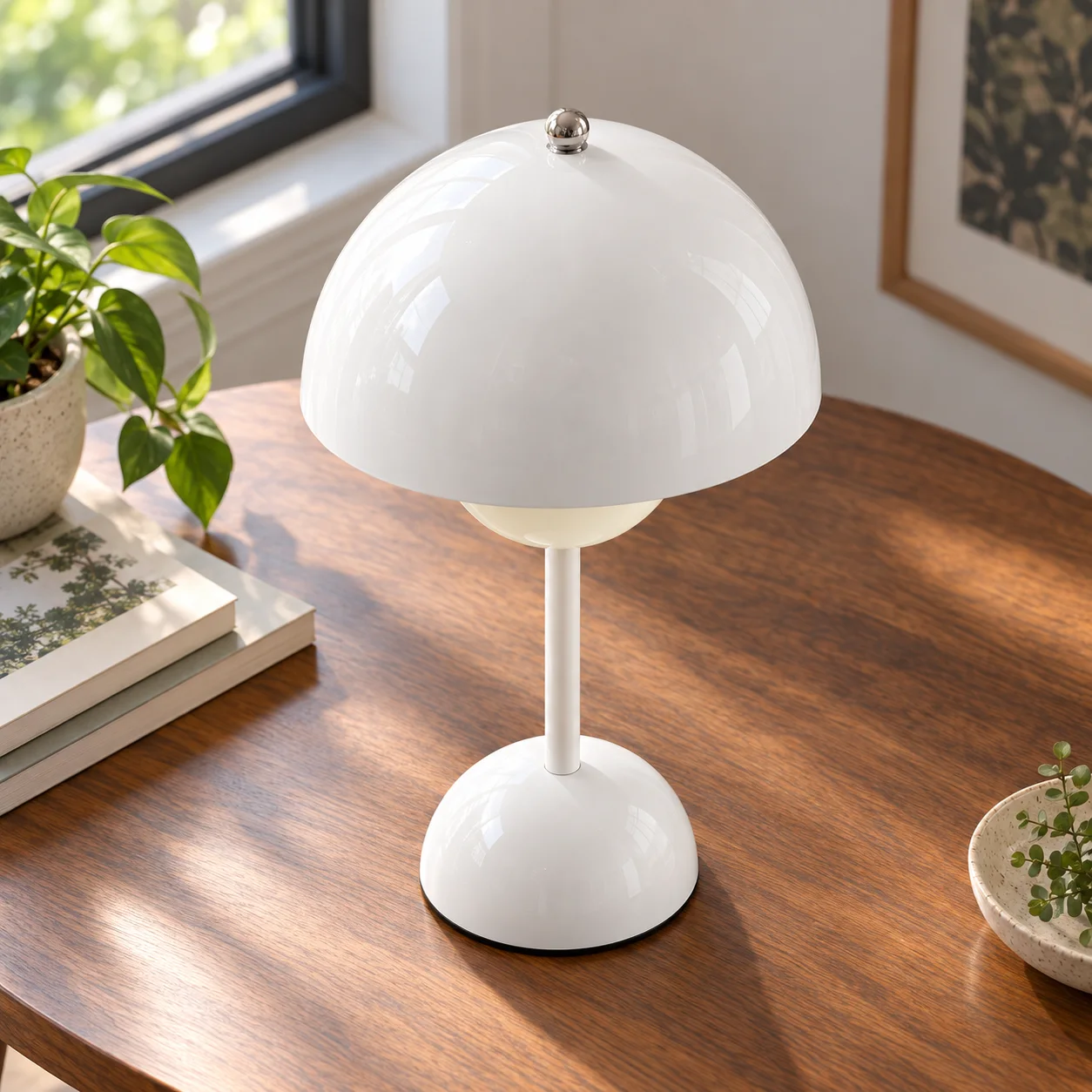 Daisy Dome Lamp in White: alternate view