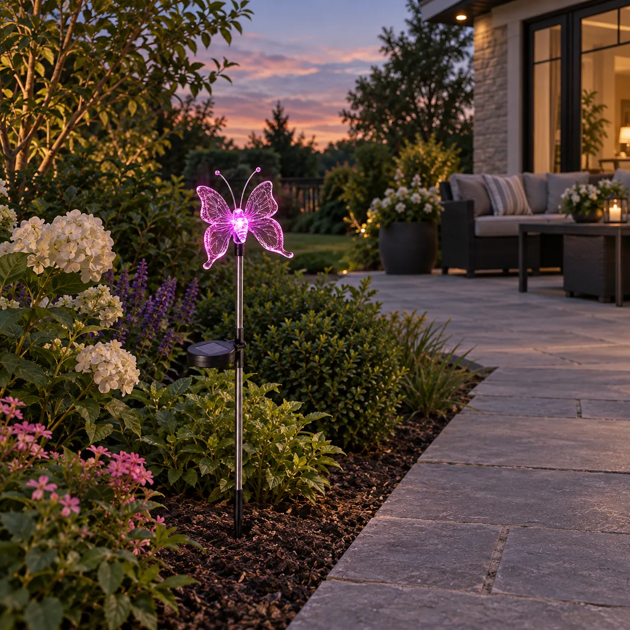 Aster Wing Garden Light; Butterfly; use view