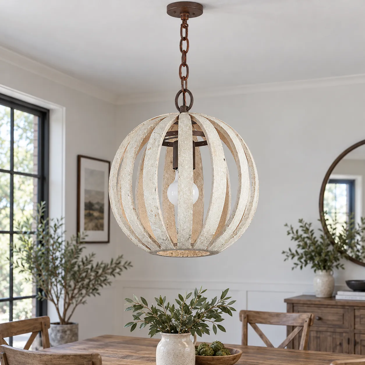 Barnaby Ribbed Pendant Light; alternate view