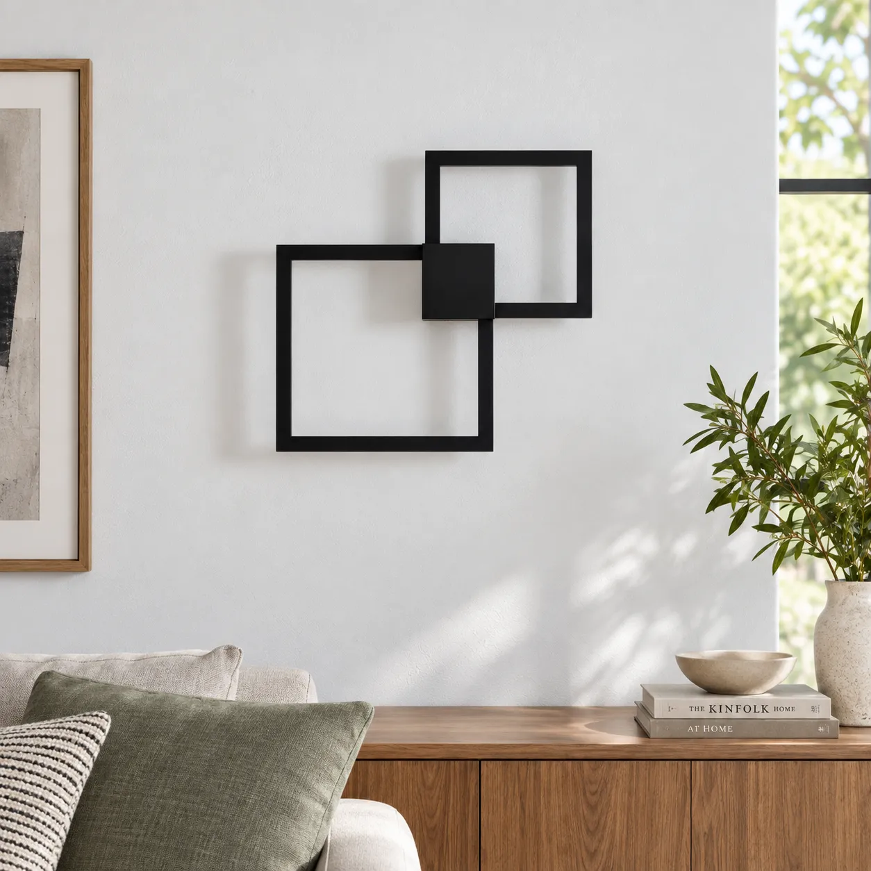 Richard Square Wall Lamp; whole fixture view 2