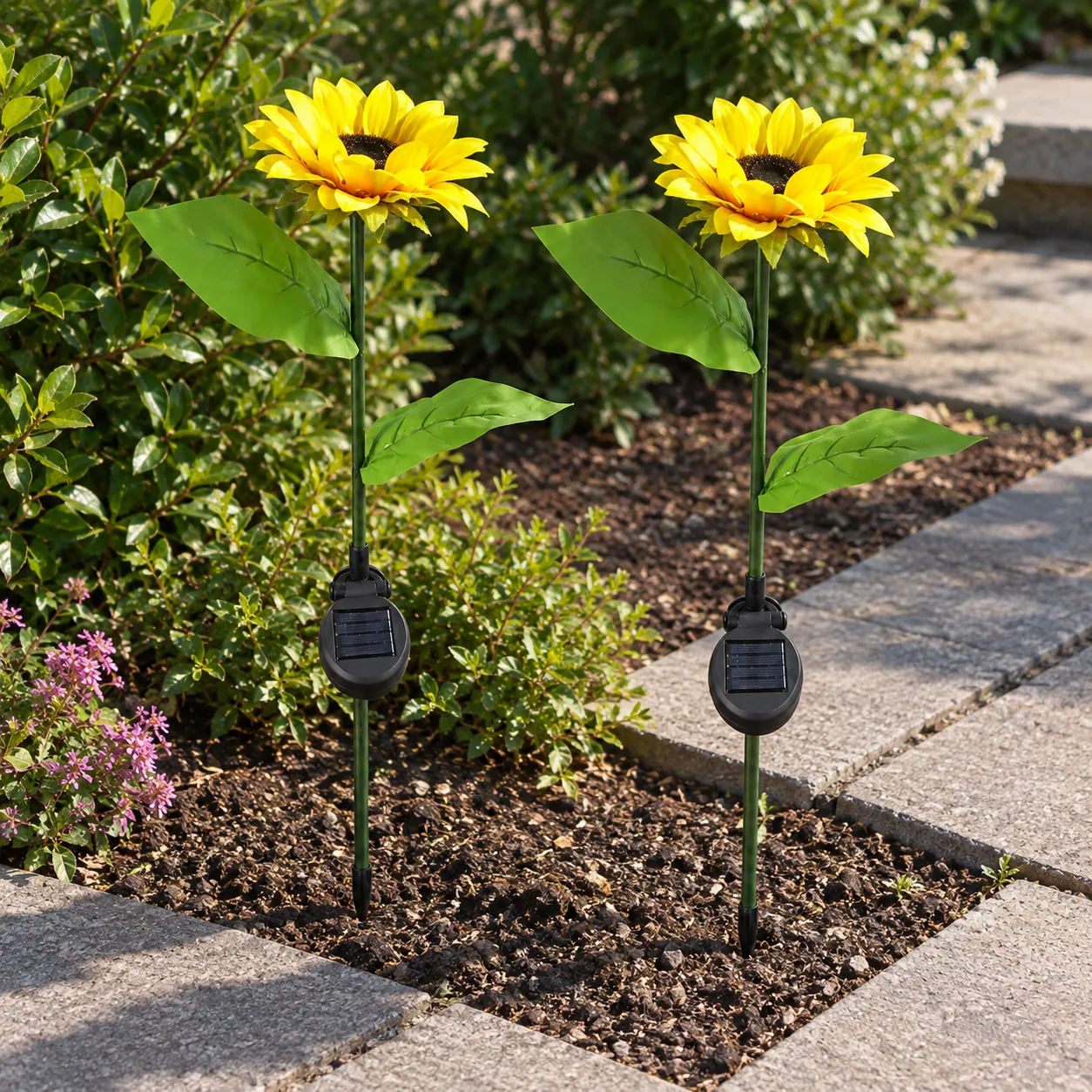 Edwin Sunflower Garden Lights; alternate view