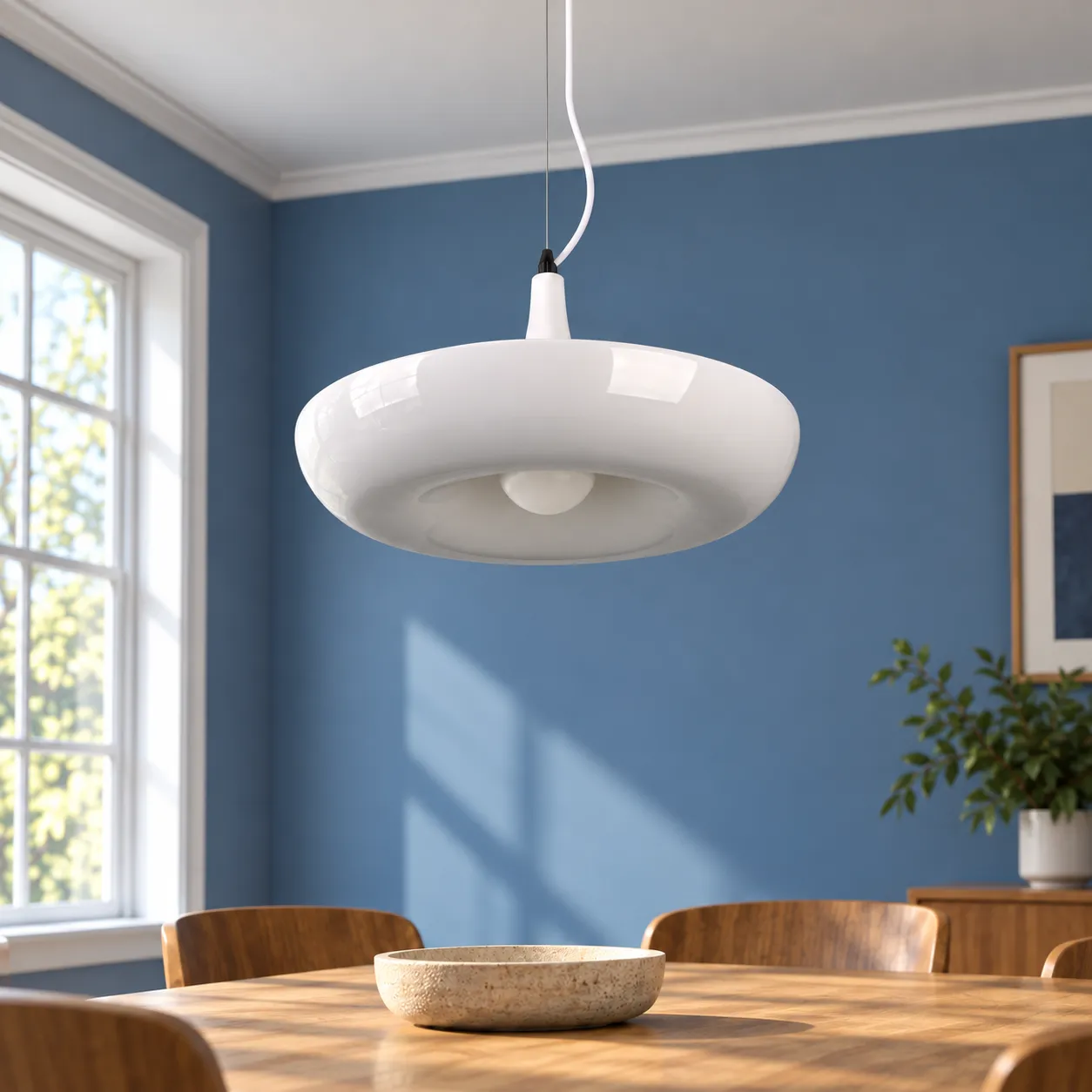 Louise Planter Pendant — White — alternate