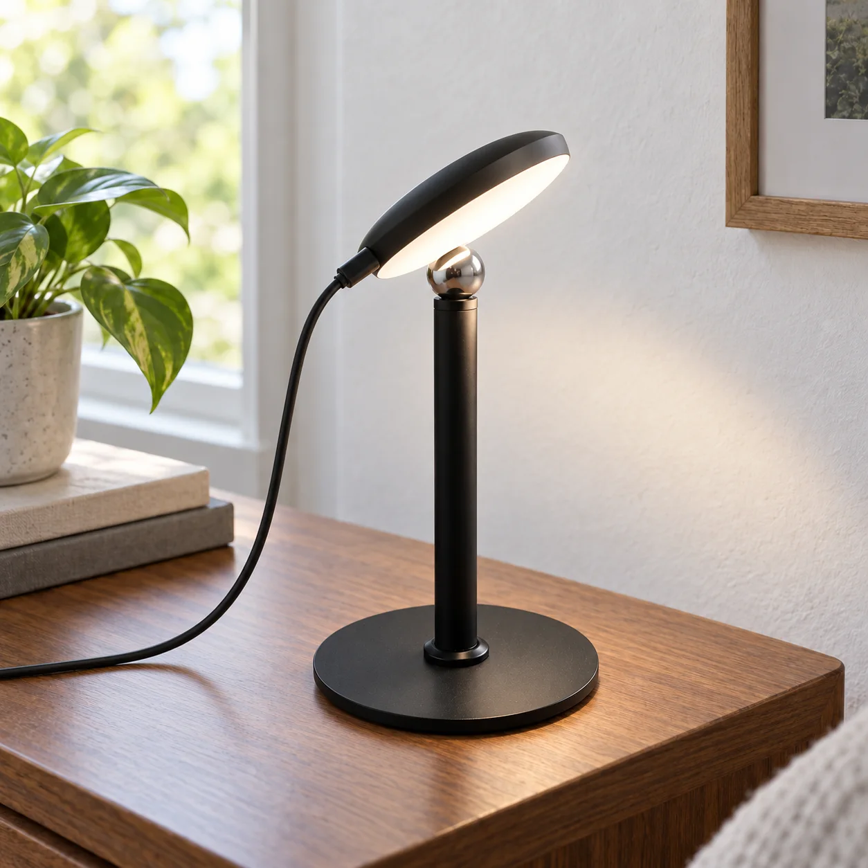 Rowan Magnetic Lamp: lead view; styling props not included