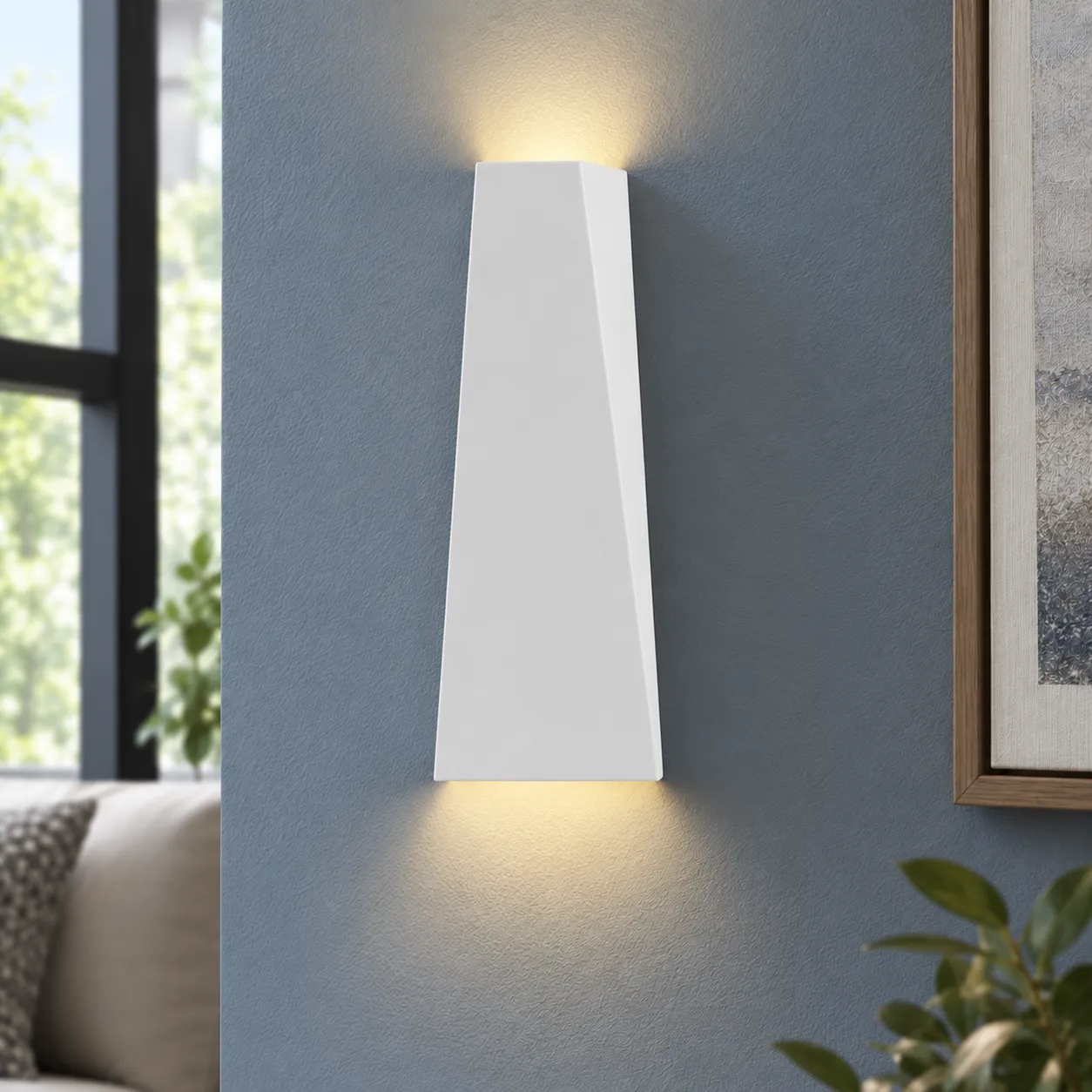 Benedict Wall Lamp — White; alternate view; styling props not included