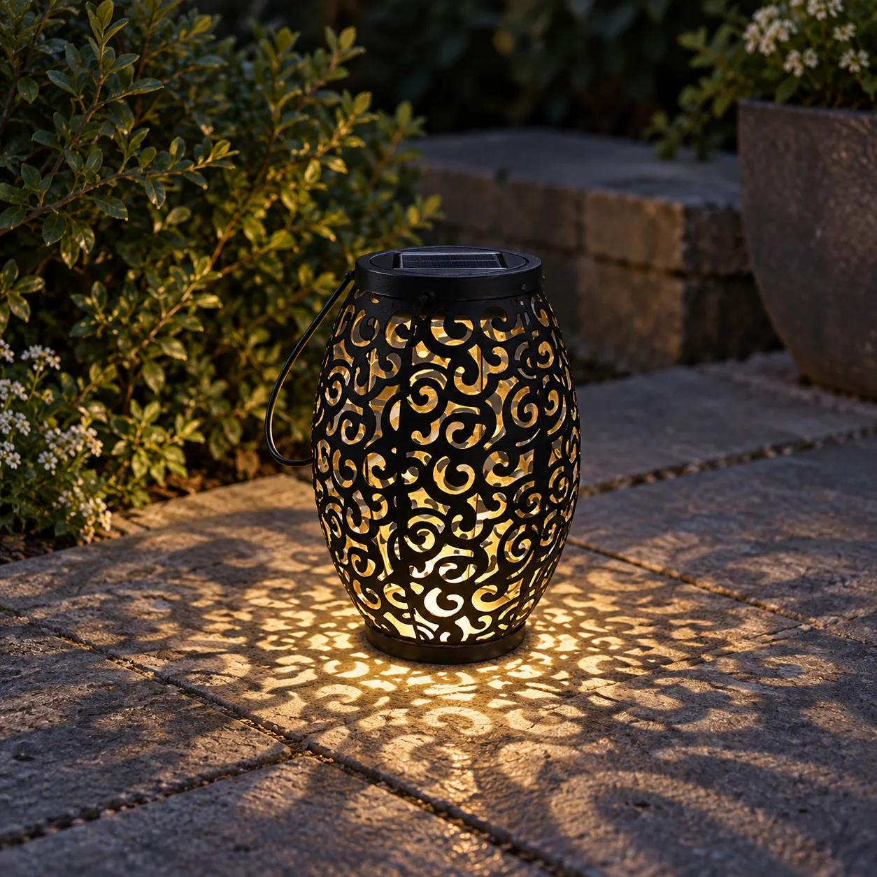 Agnes Scroll Garden Lantern; Standard; lead view