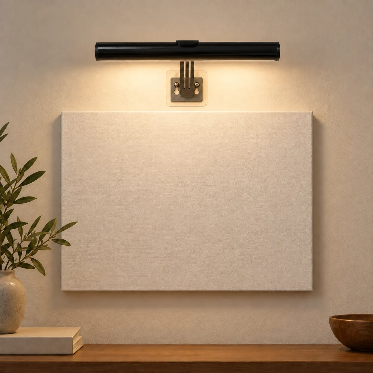 Nolan Picture Light: in place; styling props not included