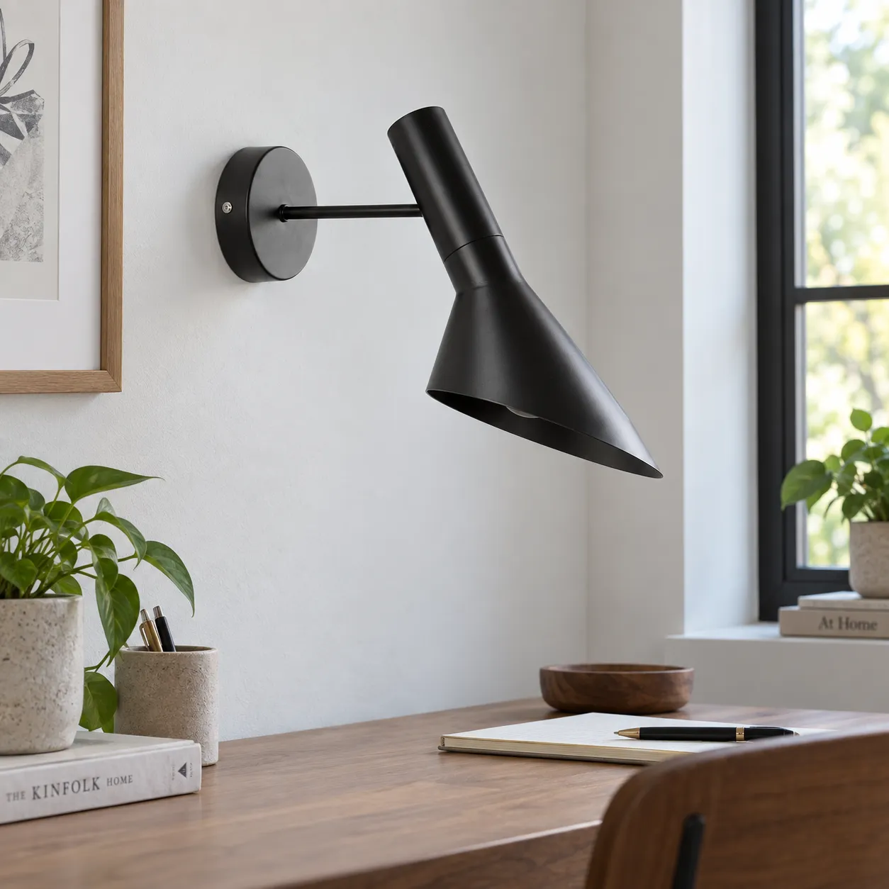 Francis Wall Lamp; source-supported alternate angle