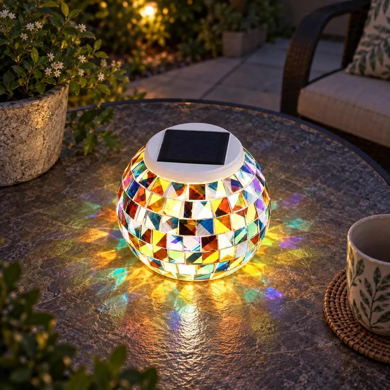 Conrad Mosaic Garden Light; use view
