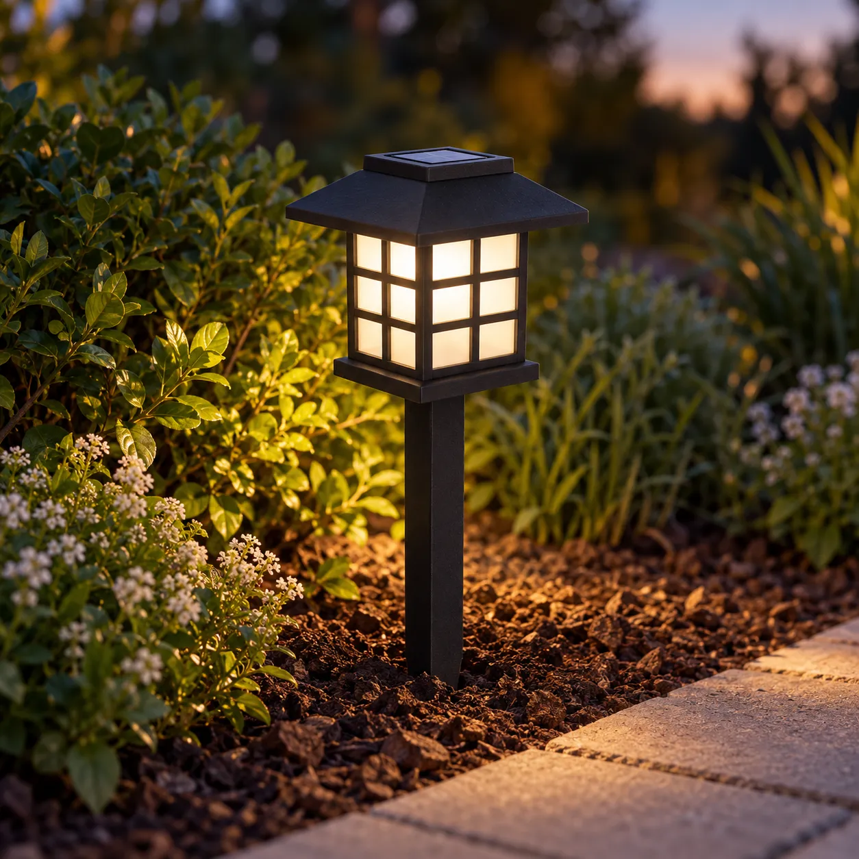 Kenneth Solar Lantern — Warm White — lead