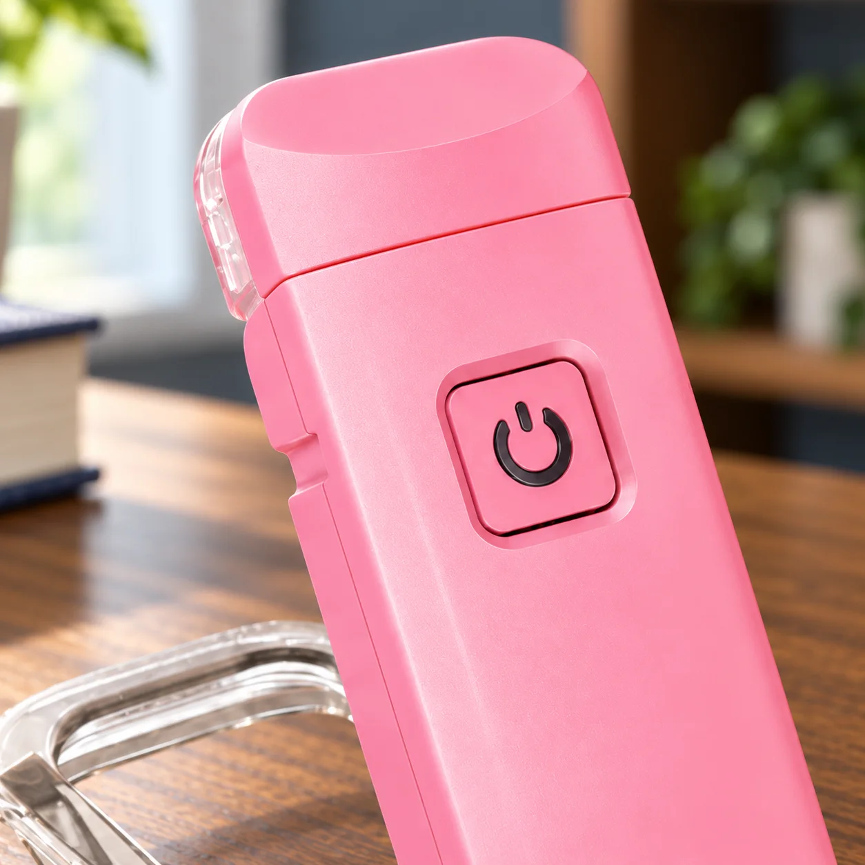 Clara Book Light power button detail