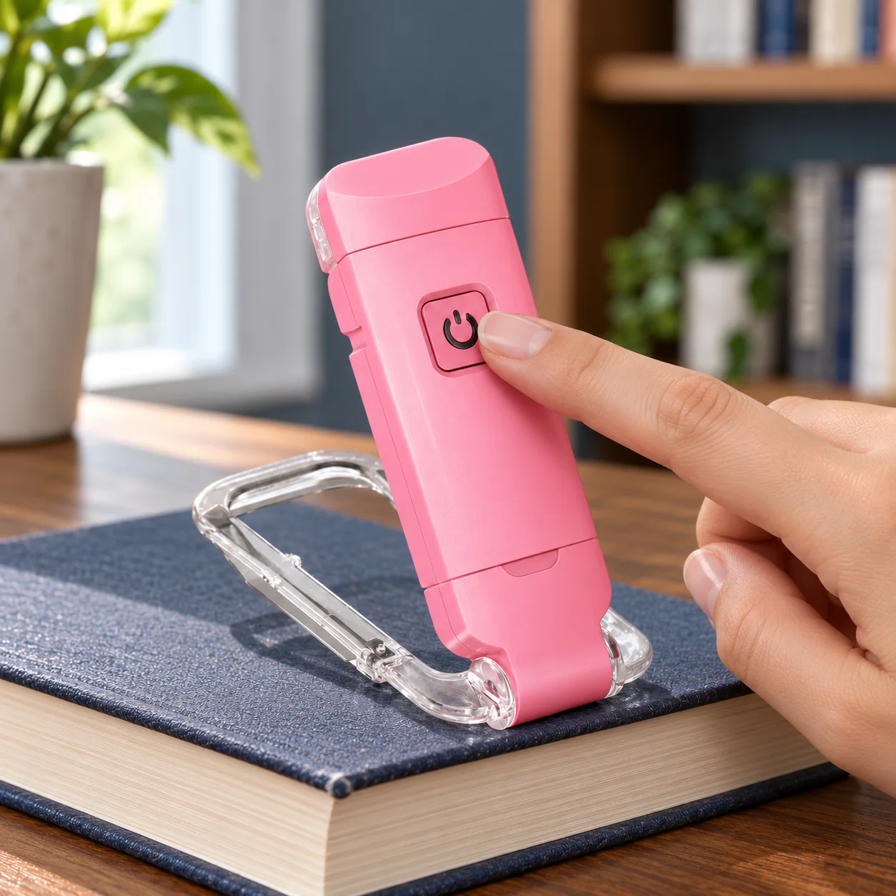 Clara Book Light power-button operation