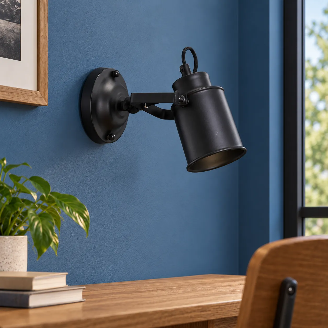 Hector Adjustable Wall Light — Black — alternate