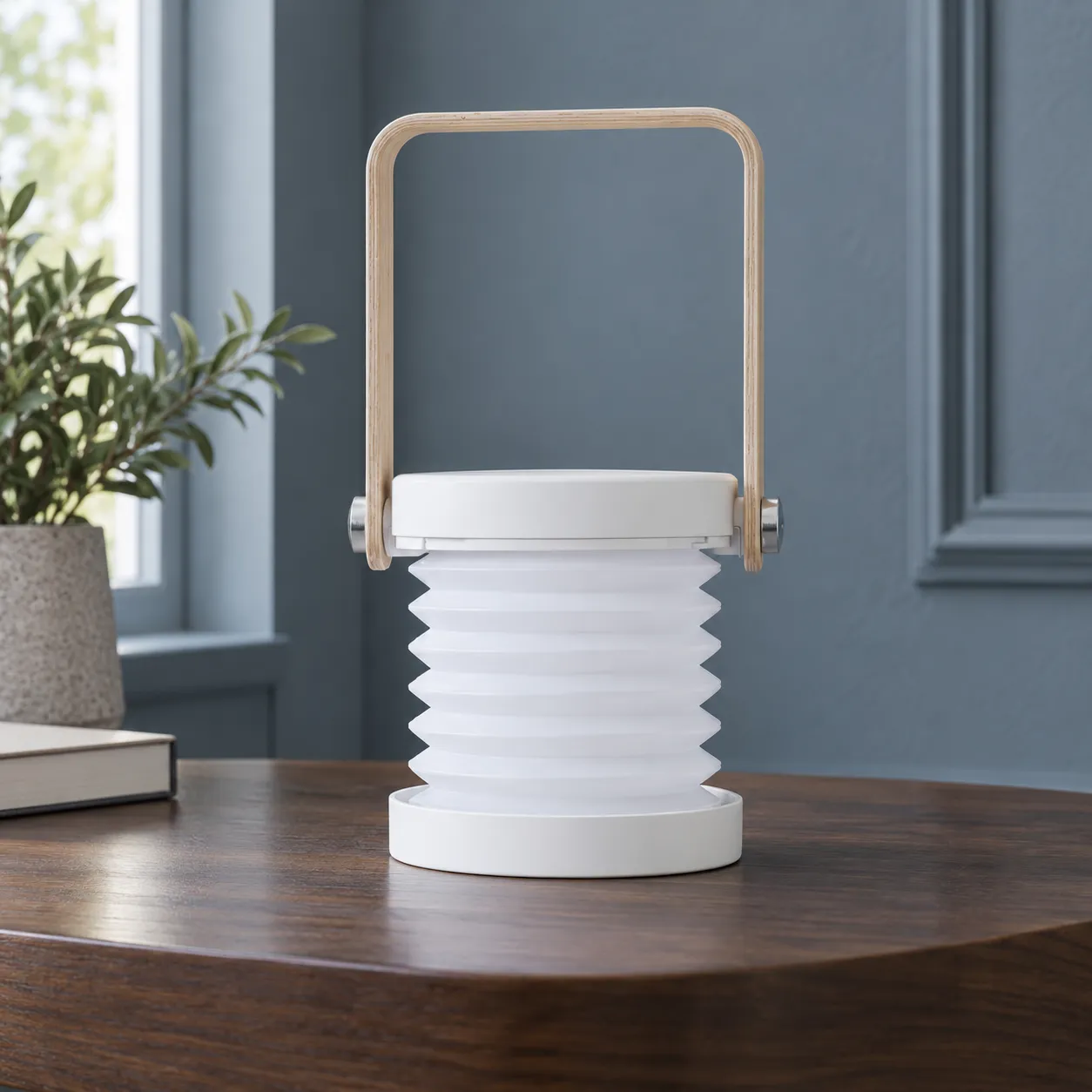 Celeste Lantern — White; lead view; styling props not included