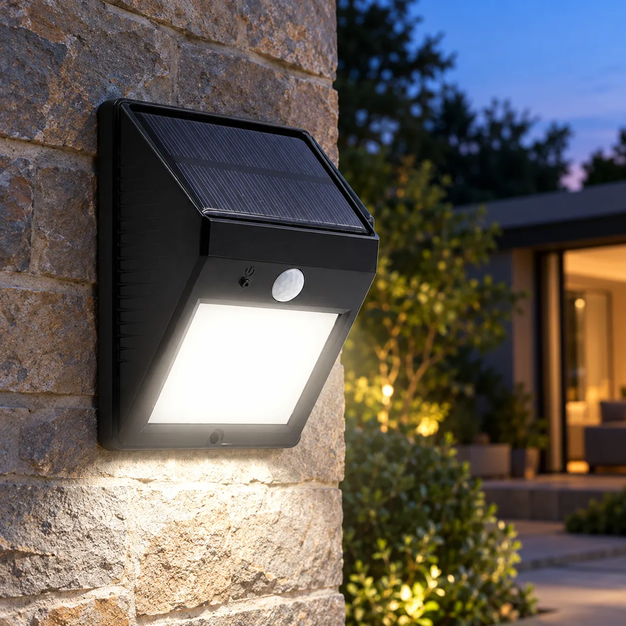 Hester Solar Wall Light; 1 Lamp; lead view
