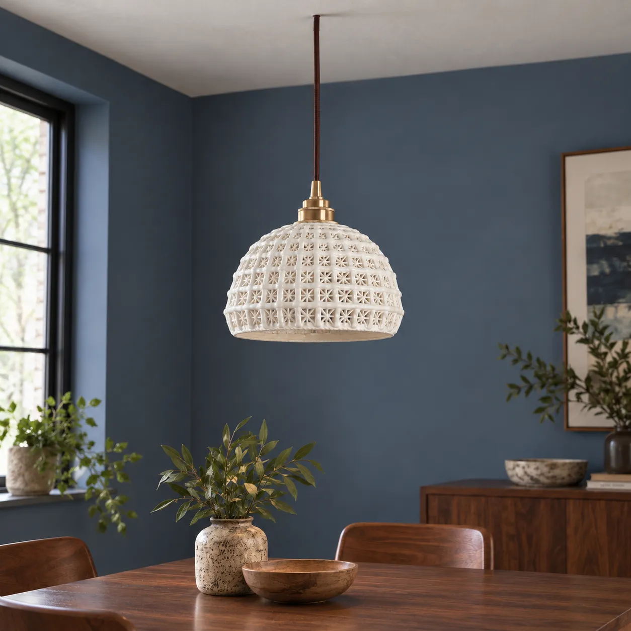 Opal Pendant Light; alternate view