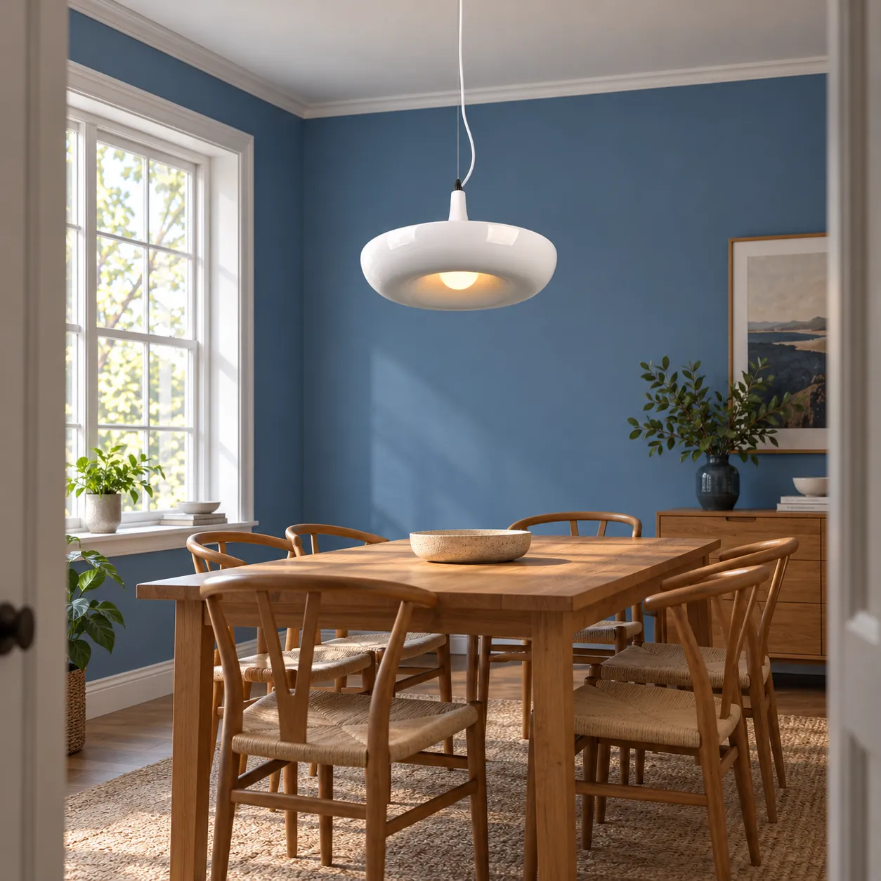 Louise Planter Pendant — White — use