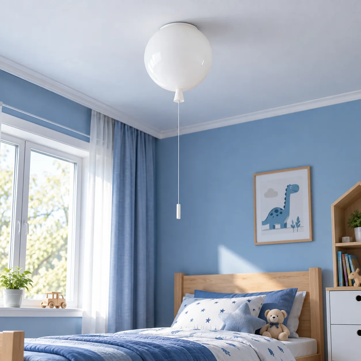 Pippa Balloon Ceiling Light; White; alternate view