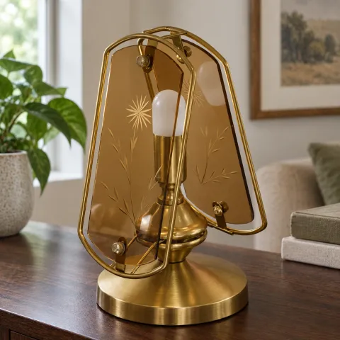 Alwyn Glass Frame Lamp