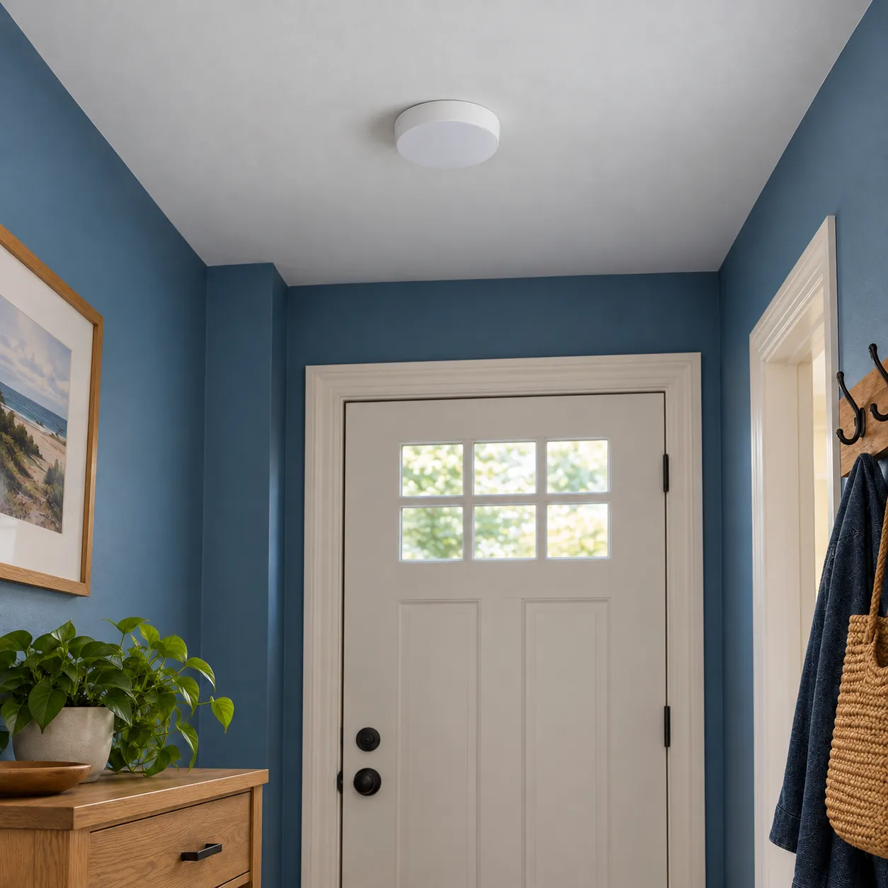 Bertram Flush Ceiling Light; Round Small; alternate view