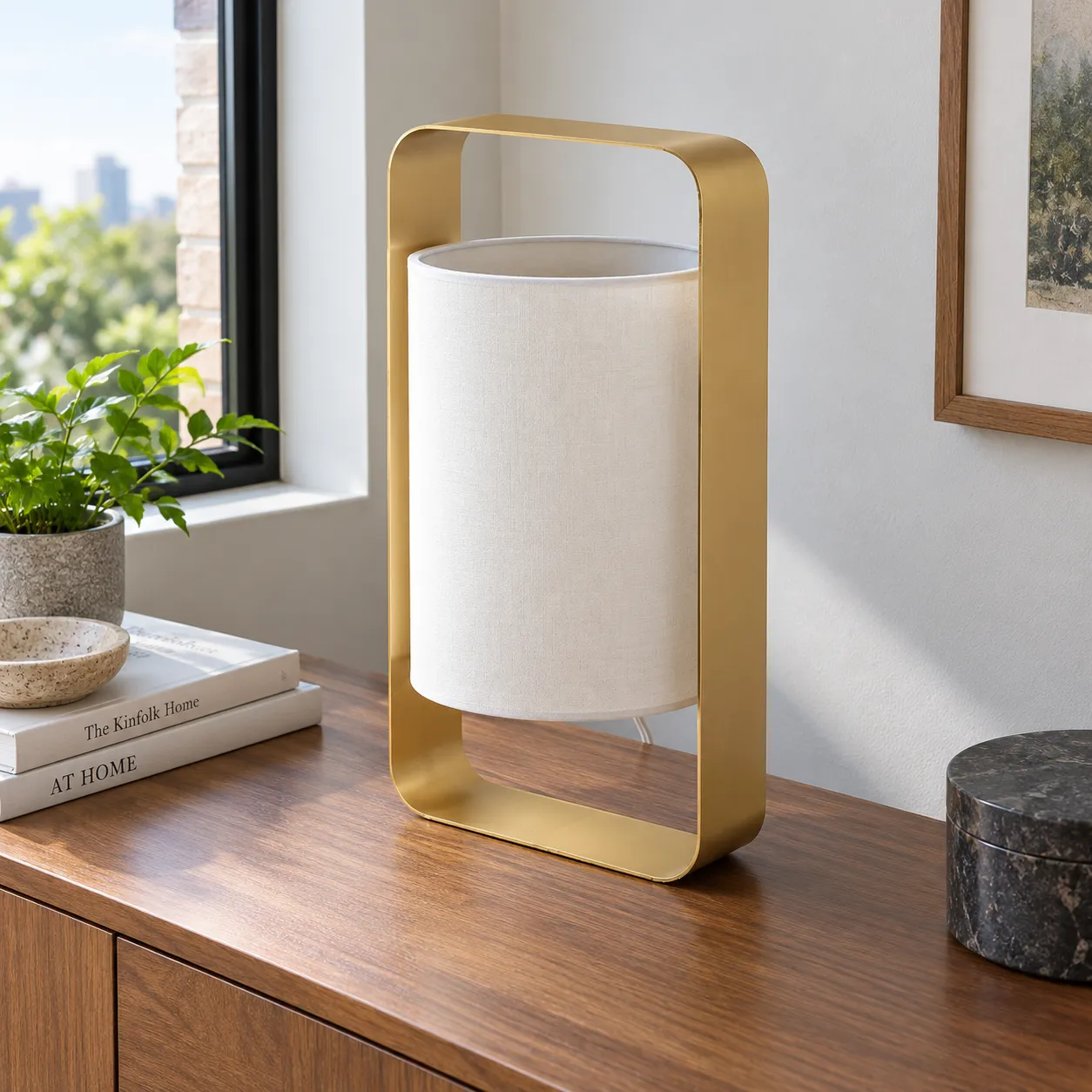 Percival Frame Lamp; Large; alternate view