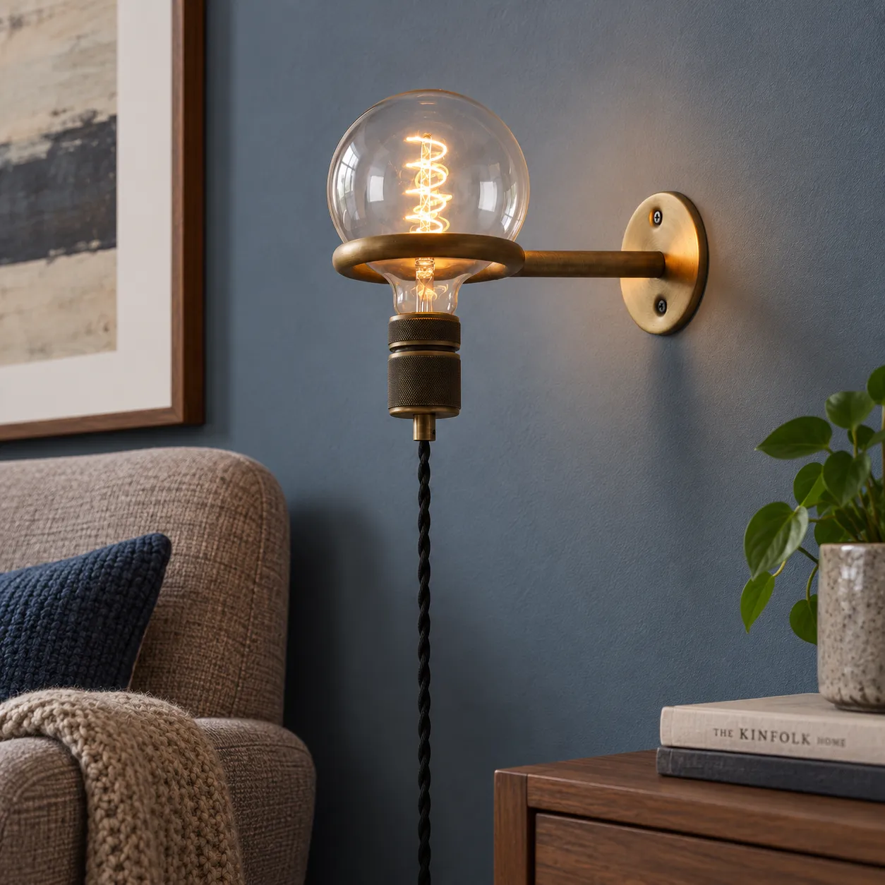 Audrey Ring Wall Lamp — Standard; use view
