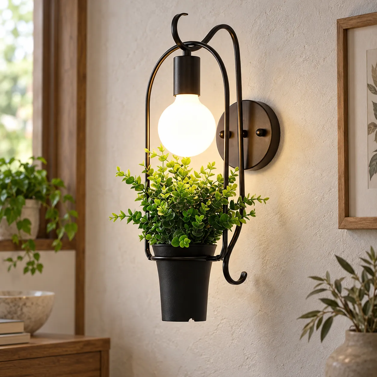 Beatrice Planter Wall Lamp