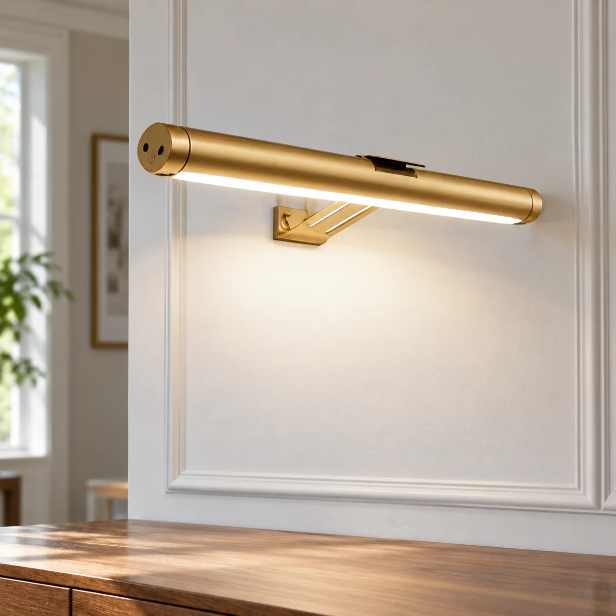Nolan Picture Light in Gold: product view