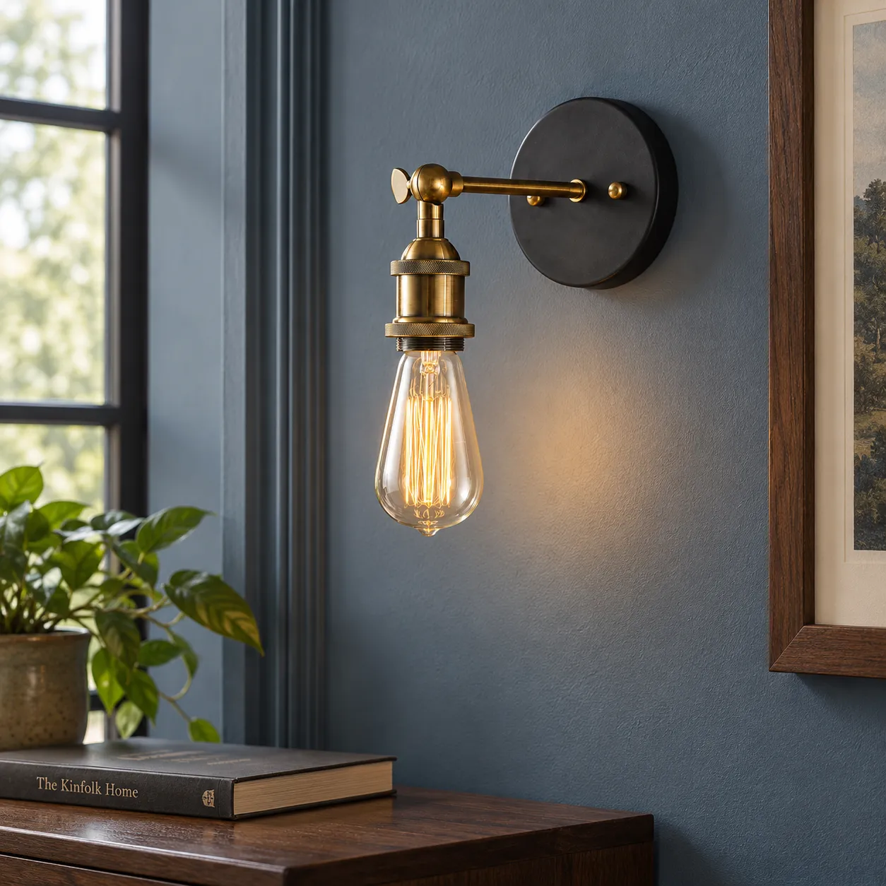 Florence Wall Lamp — Standard; use view; styling props not included