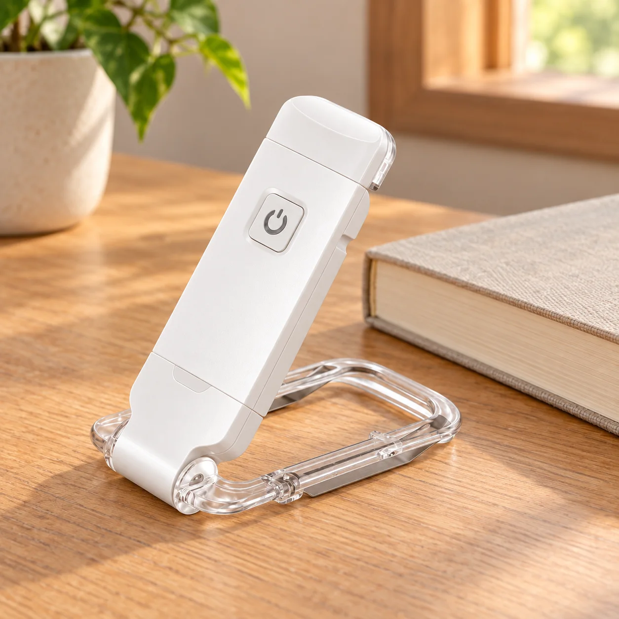 Clara Book Light: in place; styling props not included