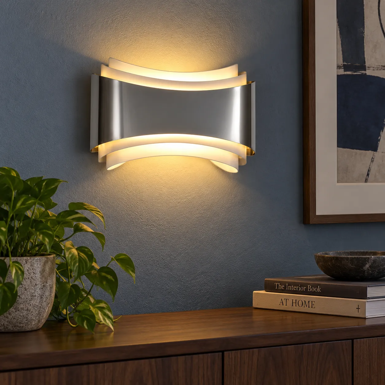 Martha Curved Wall Lamp — Standard; use view