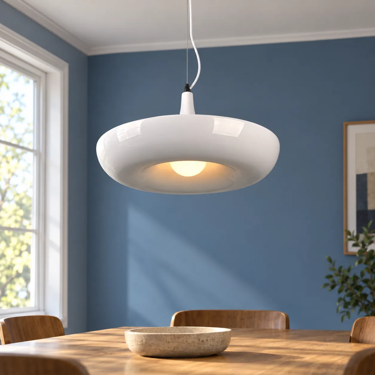 Louise Planter Pendant — White — lead