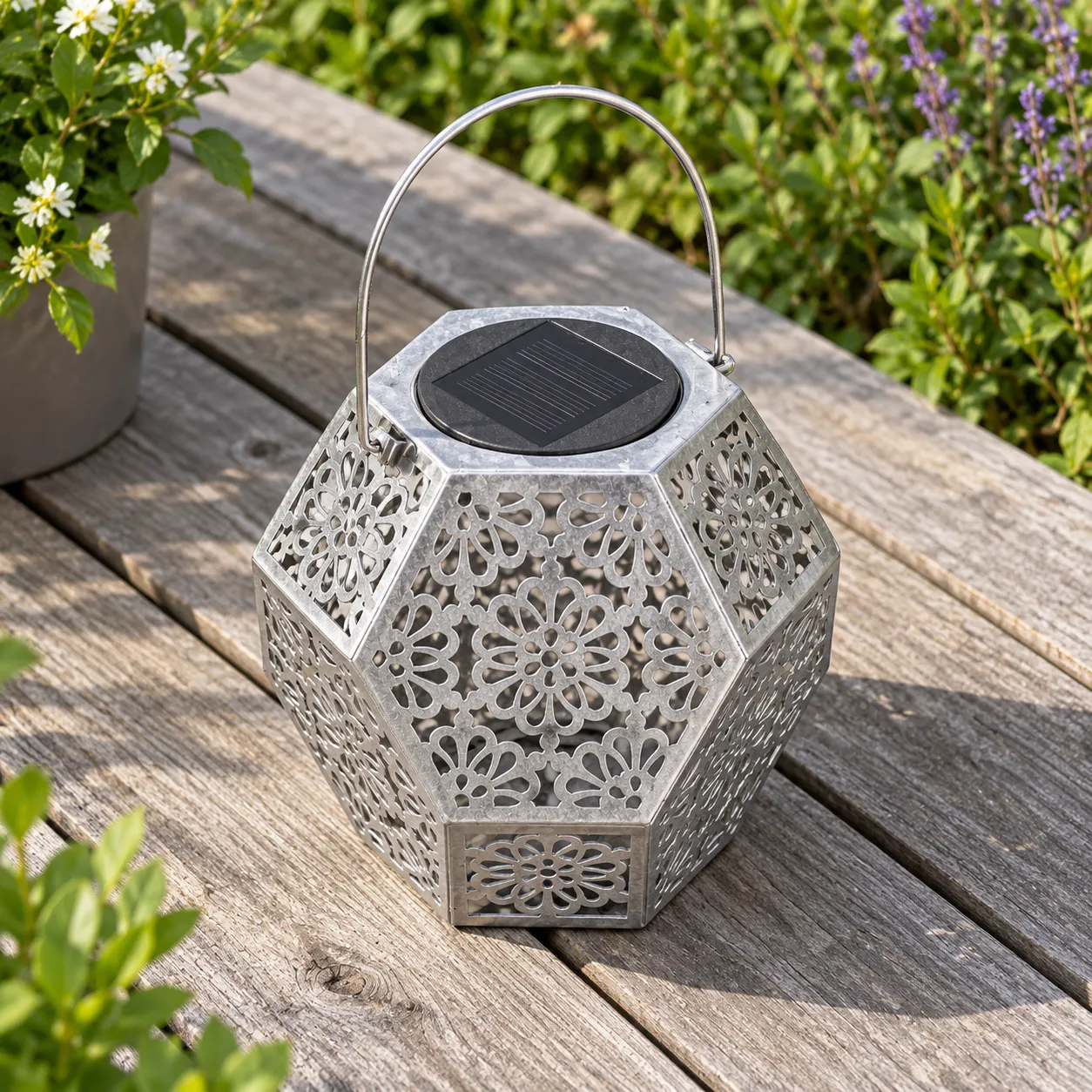 Ivor Geometric Lantern; Standard; alternate view