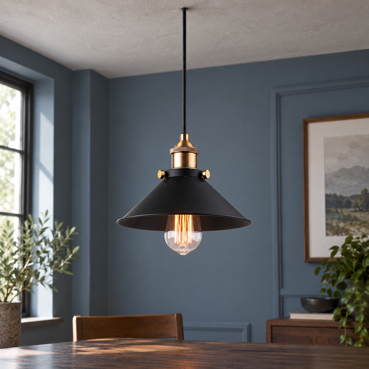 Edmund Pendant Light — Standard; lead view; styling props not included