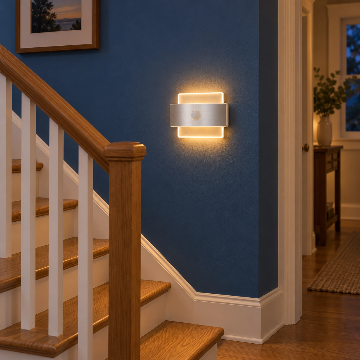 Arthur Sensor Wall Light — Square / Warm White / Rechargeable — use