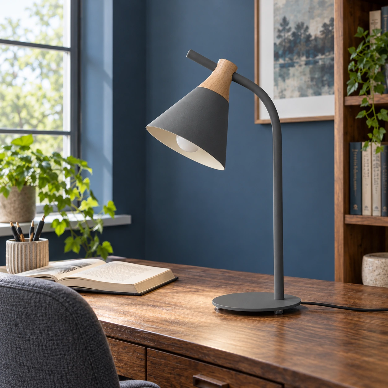 Augustus Desk Lamp — Gray — alternate