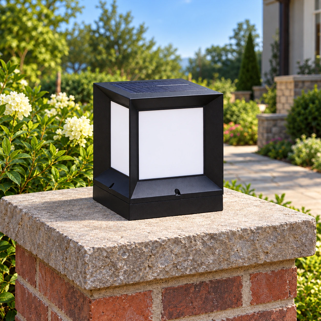 Greta Solar Pier Lantern — Small / Solar — alternate