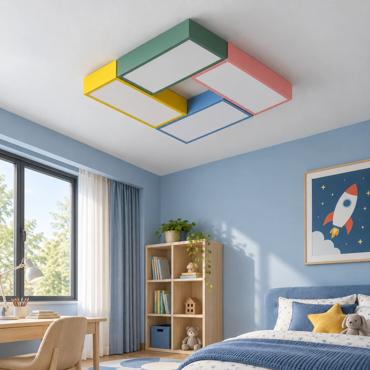 Marigold Block Ceiling Light — Multicolor / Small / Warm White — alternate