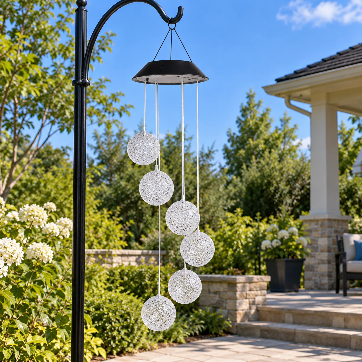Millicent Solar Globe Mobile — Six Spheres — alternate