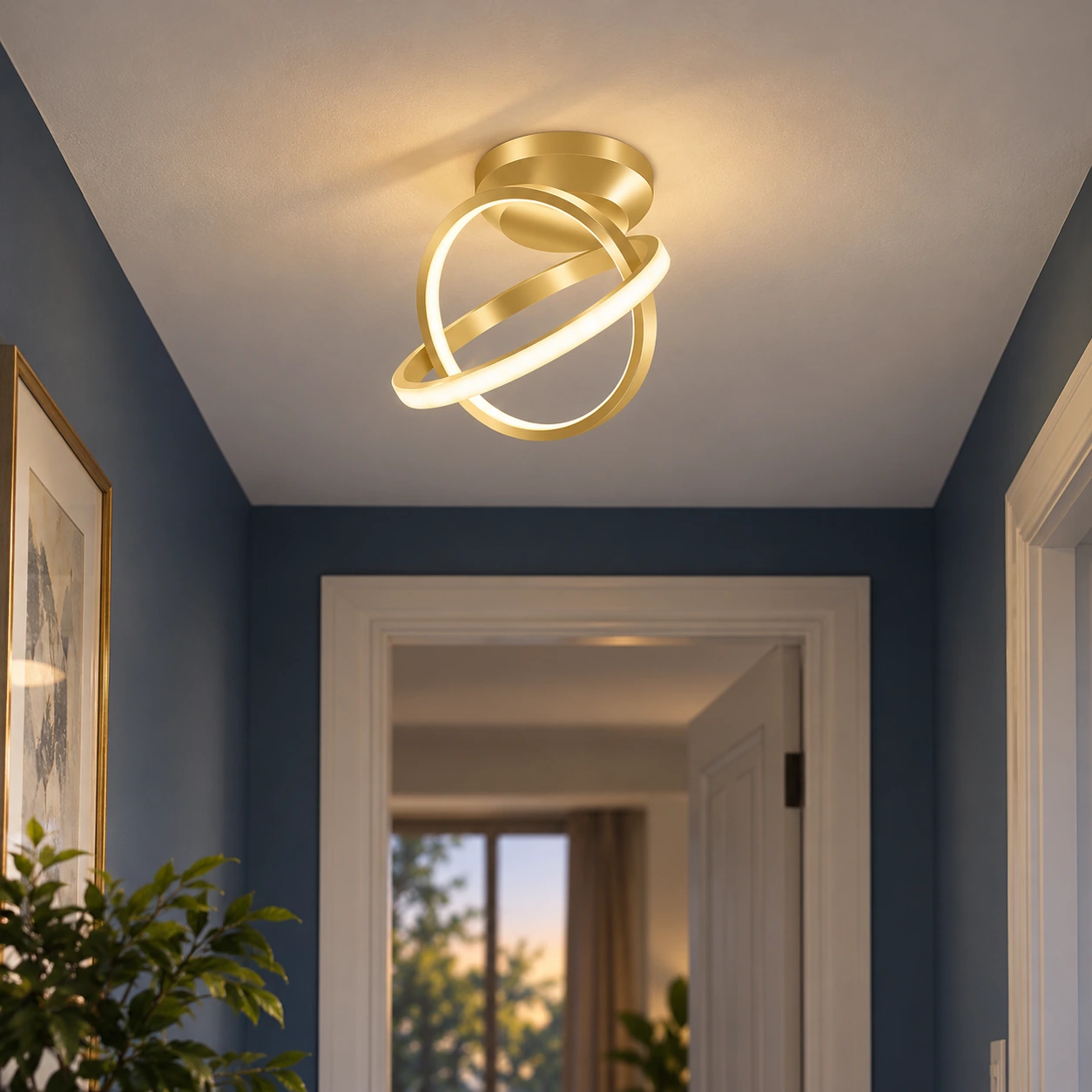 Vincent Orb Ceiling Light — Gold / 17 cm / Warm White — lead
