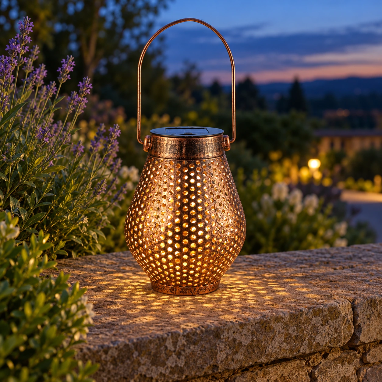 Dunstan Pierced Lantern — Copper — lead
