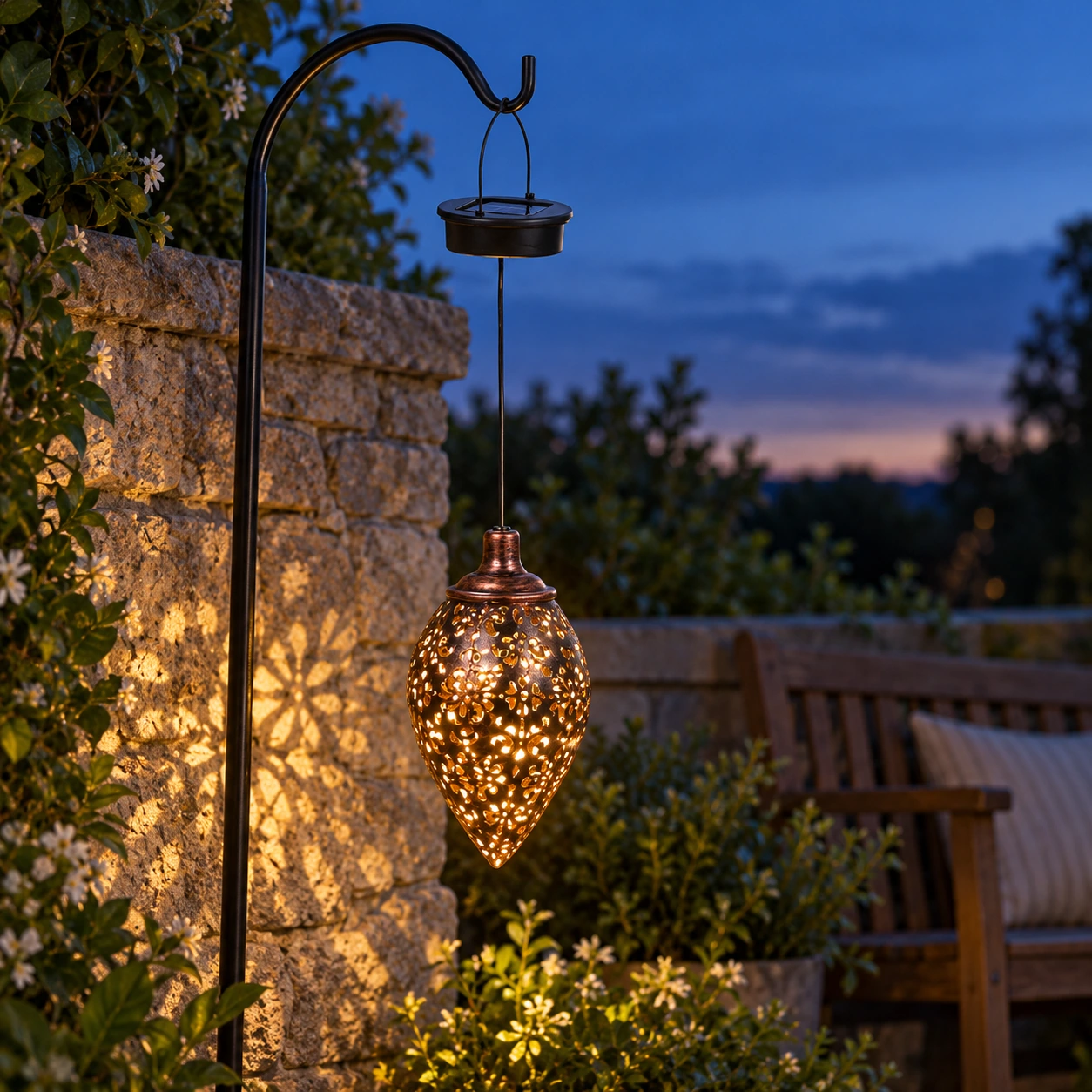 Edric Teardrop Lantern — Pendant — lead