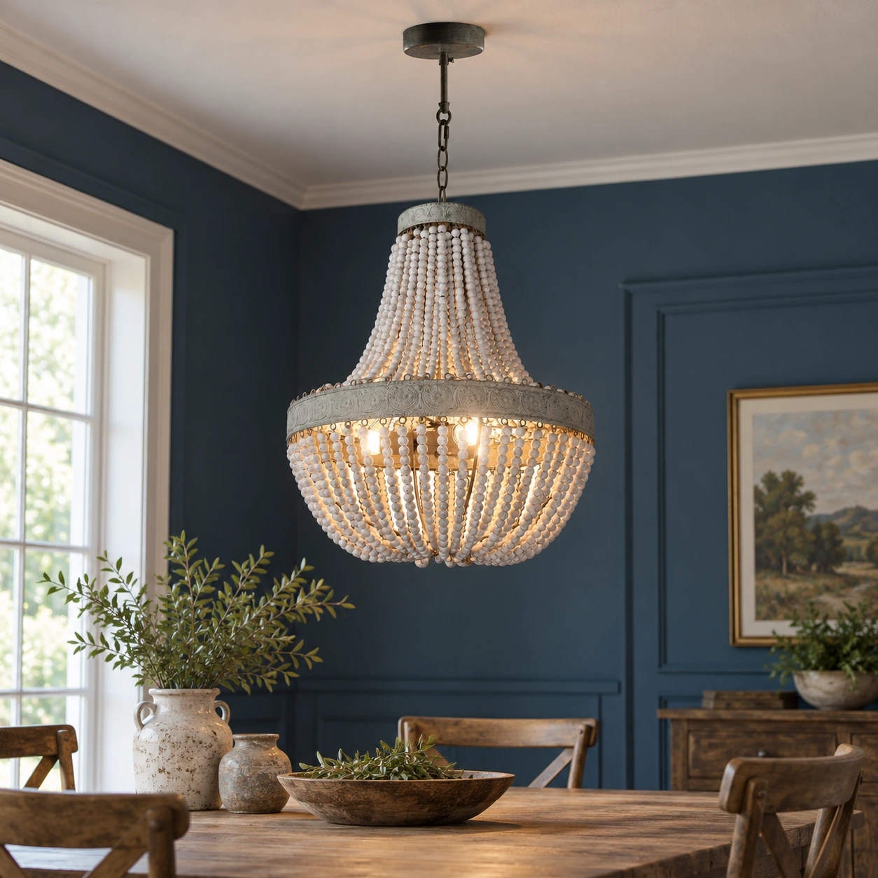 Primrose Bead Chandelier — Small — lead